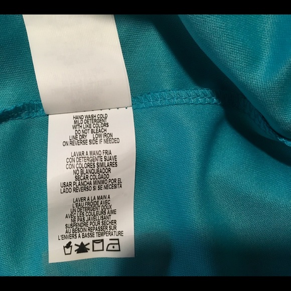 TIANA B. turquoise lace sleeveless A-Line lined dress. Size 10, NWOT - Picture 5 of 5